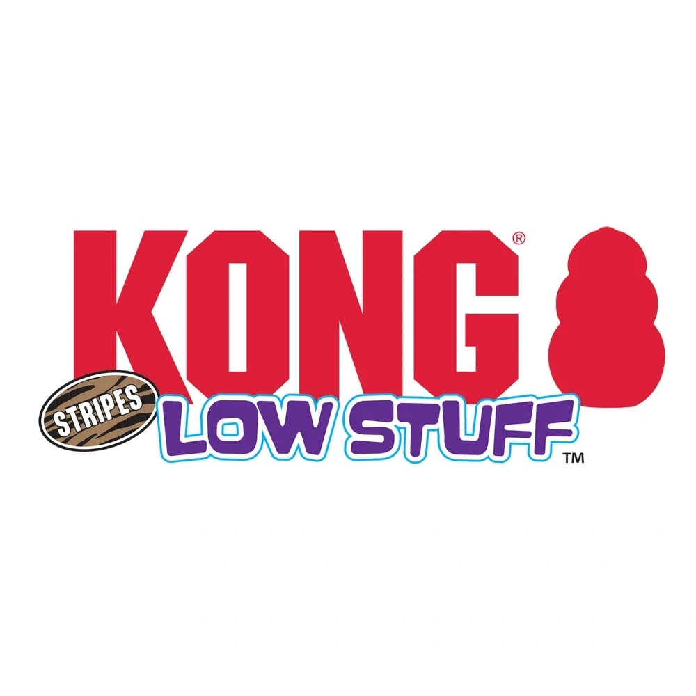 Kong Low Stuff Stripes Cow 16,5x32x7,5 cm - ko bamse til hunde